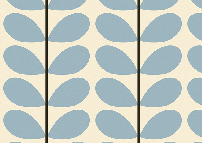 Orla Kiely Two Colour Stem, Powder Blue - Made to Measure Curtains - Image 8